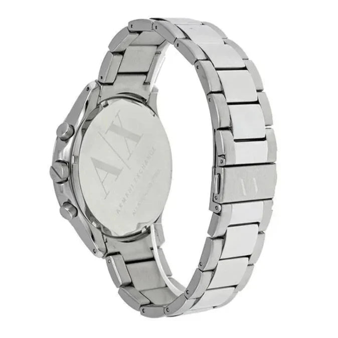 Armani Exchange Hampton AX2155 Men's Chronograph Watch – Blue Dial with Silver Stainless Steel Strap