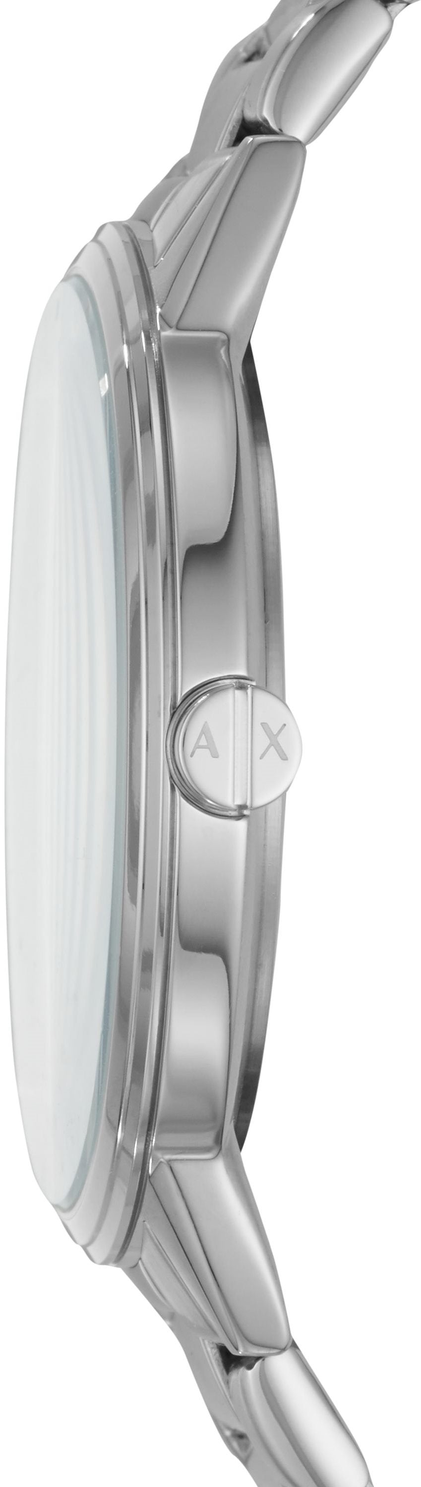 Armani Exchange Cayde AX2700 Men's Analog Watch – Black Dial with Silver Stainless Steel Bracelet
