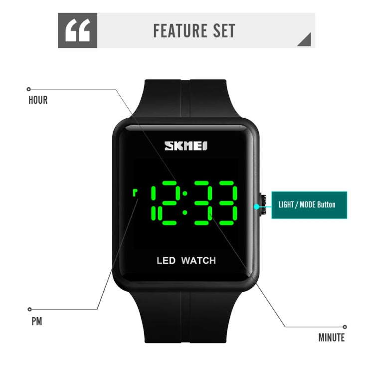 skmei-1541-fashion-led-watch-square-couple-model-waterproof-electronic-watch-silicone-watchblue