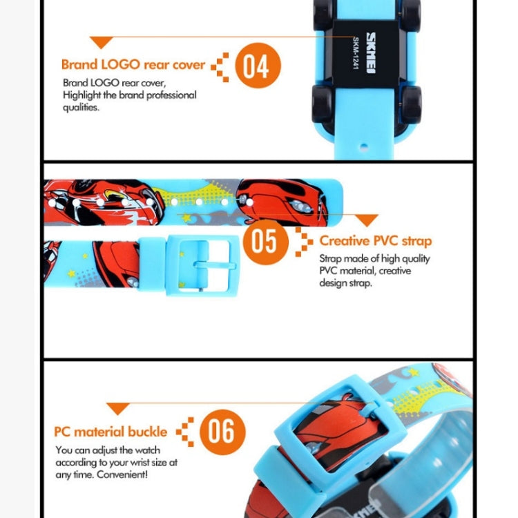 skmei-1241-fashion-cute-cartoon-car-children-digital-watchlight-blue