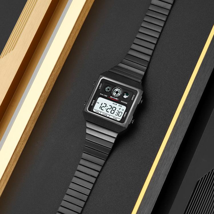 skmei-2450-men-business-multifunctional-watch-casual-waterproof-square-electronic-watchblack