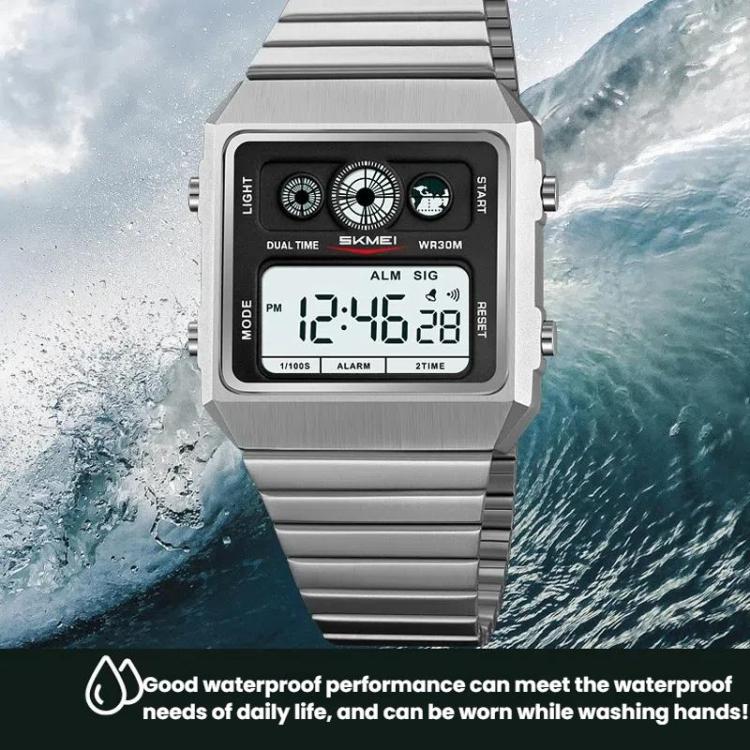 skmei-2450-men-business-multifunctional-watch-casual-waterproof-square-electronic-watchblack